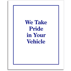 Floor Mat - Standard Plastic (9943-02) - Printed, 17" x 21", Roll of 500