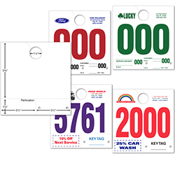 Custom Heavy Stock Side Padded Dispatch Number 7"x7.25"- QTY 1 each