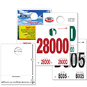Custom White Dispatch Number 5.5x6.5"- Qty 1 each