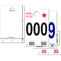 Custom Long 5.5x8.5" Dispatch Number - Qty. 1 Each