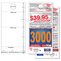 Custom Shiny AdVer-Tag/Post Card Reply Number 5.5x12 -  Qty. 1 Each