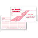 Vehicle Paper Wallet - Black with Road - Qty. 50