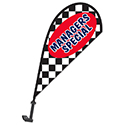 Clip on Paddle Flag - MANAGERS SPECIAL - Qty. 1