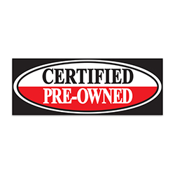 Banner - 12' x 4 1/2" - Certified Pre-Owned  - Qty. 1