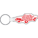 Custom White Key Fobs - Soft Vinyl - Qty. 1
