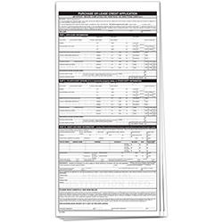 Universal Credit Application - Qty 100 Per Pack