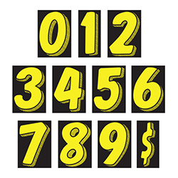7-1/2" Yellow & Black
