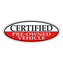 Window Sticker, Red Oval, Certified Pre Owned Vehicle - Qty. 12