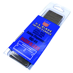Single Edge Razor Blades - .009"/.2286mm  - 100 Blades - Qty. 1 Bx
