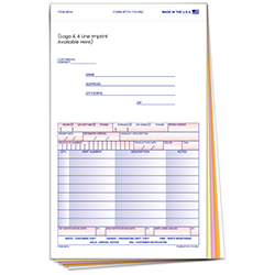 Special Parts Order Form - TOY-115-5NC - Imprinted - Qty. 1 each