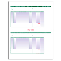 Laser Part Invoice - LZR-PT-INV-2 - Perfed at 5 1/2" - Qty. 250