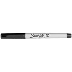Sharpie Marker - Ultra Fine Point - Black - Qty. 12 Per Box