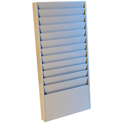 Repair Order Rack - 12 Pocket - Gray Steel - Qty. 1