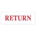 Self Inking Stamp - RETURN - Red Ink, 3/4" x 2 3/8" - Qty. 1