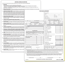 Purchase Agreement - 2 Part - Qty. 100