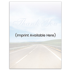 Laser Cut Sheet - Thank You Screen - 8.5 x 11-  20# - Imprinted - Qty. 1 ea