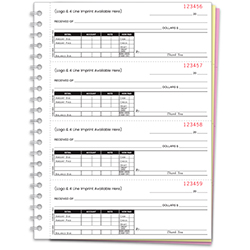 Cash Receipt Book - NC-146-3 - 3 Part -  IMP, 200 per Book - Qty. 1