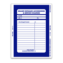Dealer Add On Sticker - Qty. 250