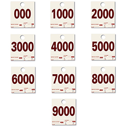 Heavy Stock Side Padded Dispatch Numbers